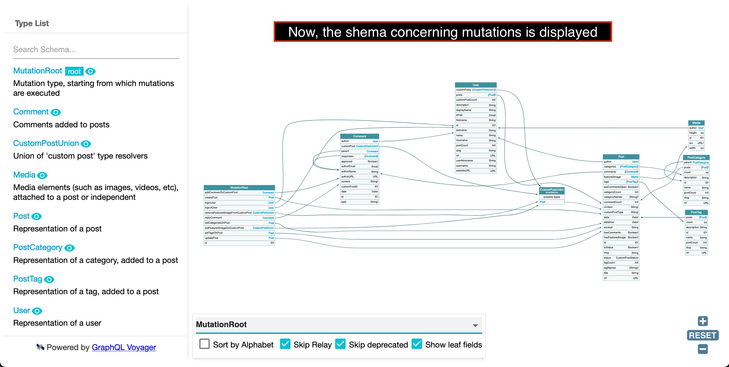 Switched to view from the mutation root Switched to view from the mutation root