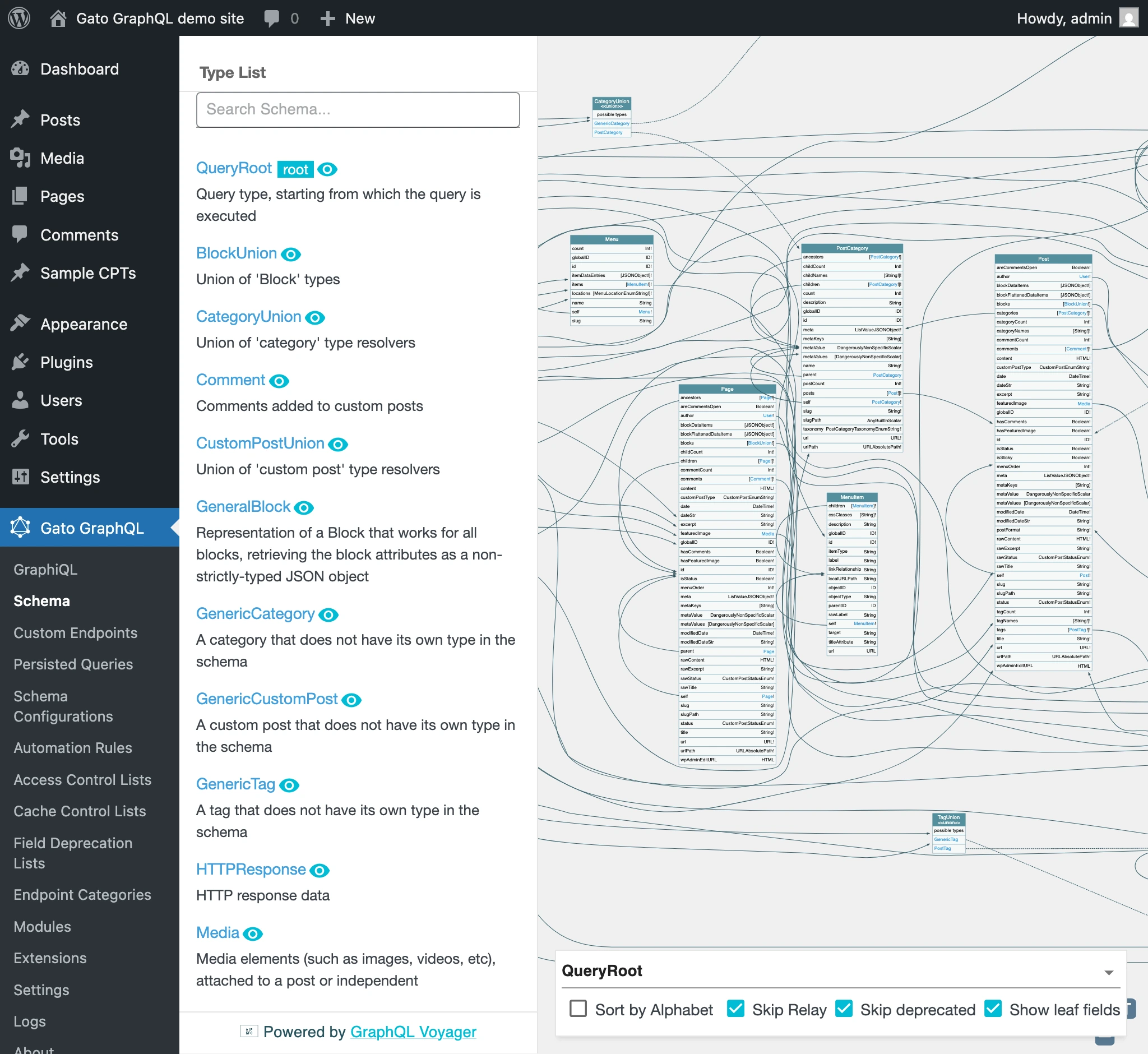 GraphQL Voyager client GraphQL Voyager client